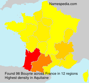 Surname Bouyrie in France