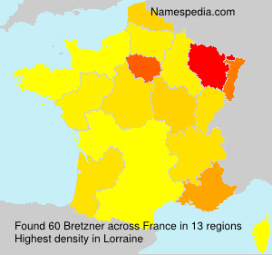 Surname Bretzner in France