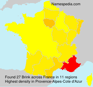 Surname Brink in France
