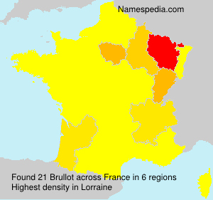 Surname Brullot in France Surname Brullot in France