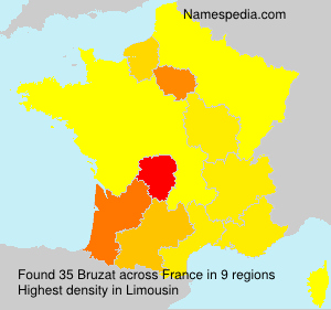 Surname Bruzat in France