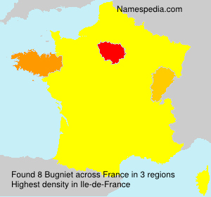 Surname Bugniet in France