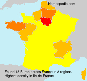 Surname Burah in France Surname Burah in France