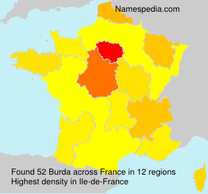 Surname Burda in France