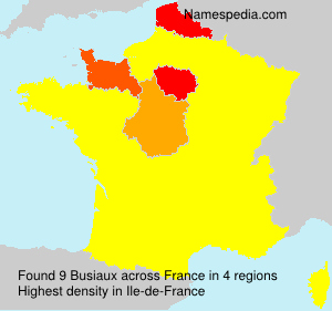Surname Busiaux in France
