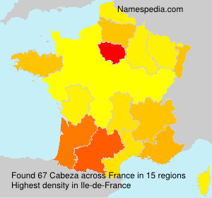 Surname Cabeza in France