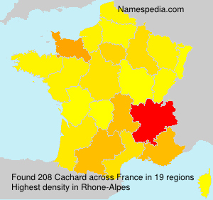 Surname Cachard in France