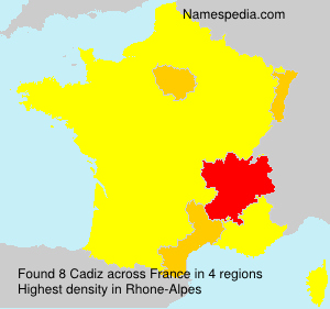 Surname Cadiz in France