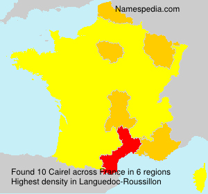 Surname Cairel in France Surname Cairel in France