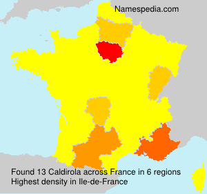 Surname Caldirola in France