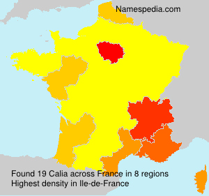 Surname Calia in France