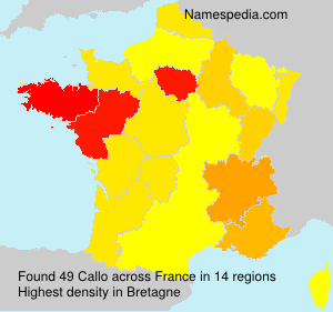Surname Callo in France