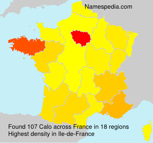 Surname Calo in France