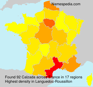 Surname Calzada in France