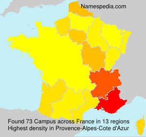 Surname Campus in France