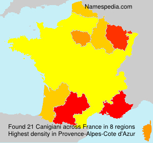 Surname Canigiani in France
