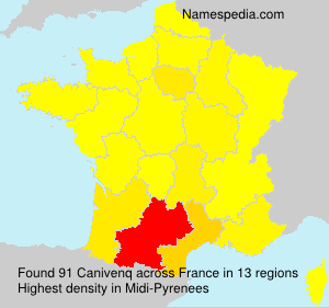 Surname Canivenq in France