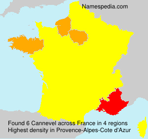 Surname Cannevel in France Surname Cannevel in France