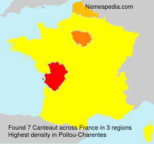 Surname Canteaut in France
