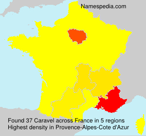 Surname Caravel in France