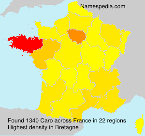 Surname Caro in France
