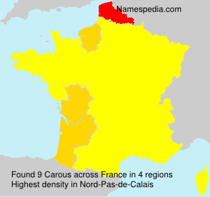 Surname Carous in France