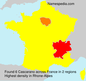 Surname Cascarano in France