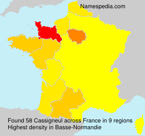 Surname Cassigneul in France