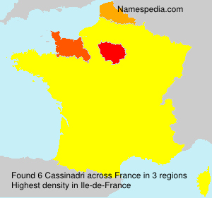 Surname Cassinadri in France