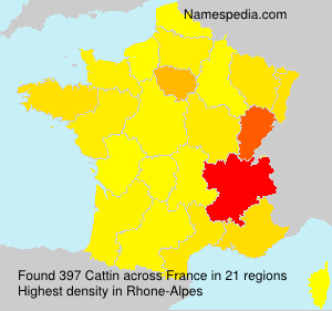 Surname Cattin in France