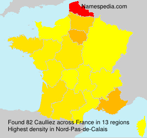 Surname Caulliez in France
