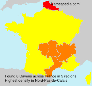 Surname Cavens in France