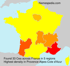 Surname Cea in France