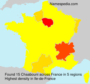 Surname Chaabouni in France