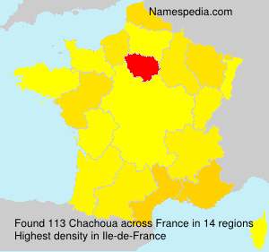 Surname Chachoua in France