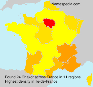 Surname Chakor in France