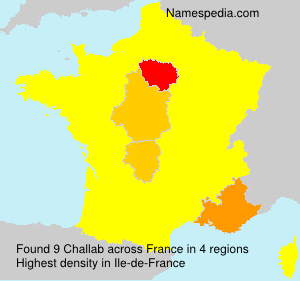 Surname Challab in France Surname Challab in France
