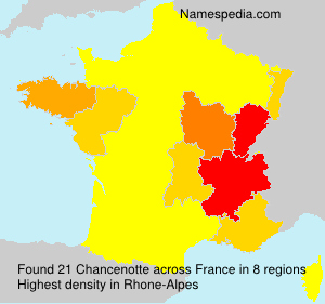 Surname Chancenotte in France