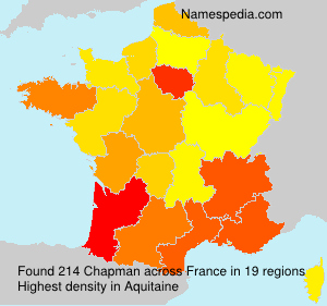Surname Chapman in France