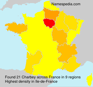 Surname Charbey in France