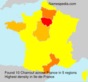 Surname Charrouf in France
