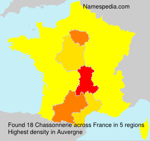 Surname Chassonnerie in France Surname Chassonnerie in France