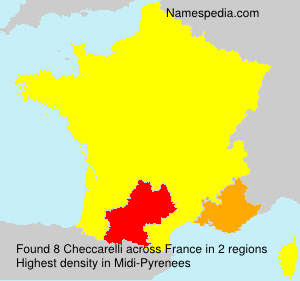 Surname Checcarelli in France