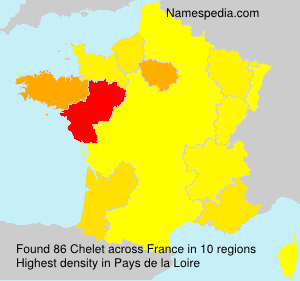 Surname Chelet in France