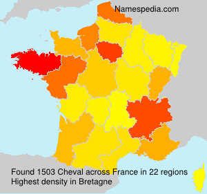 Surname Cheval in France