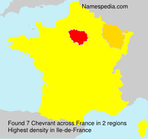 Surname Chevrant in France