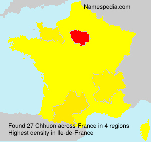 Surname Chhuon in France