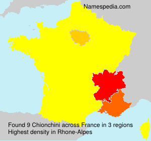 Surname Chionchini in France