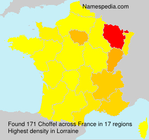 Surname Choffel in France