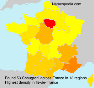 Surname Chougrani in France